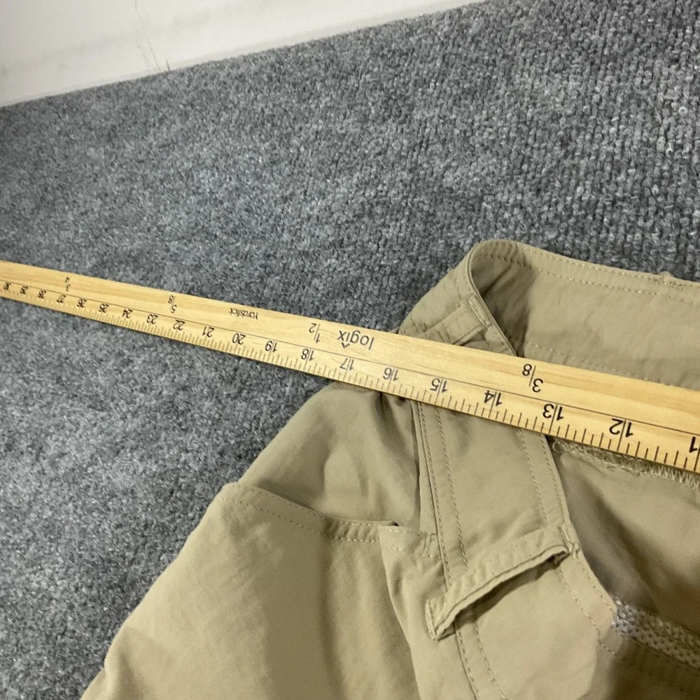 The North Face Convertible Hiking Pants Womens Size 12 Beige Zip Off Outdoor